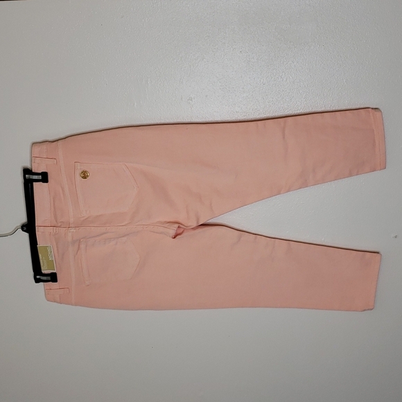 Michael Michael Kors Izzy Skinny Ankle Cropped Jeans Pant Dusty Coral Designer - Picture 11 of 14
